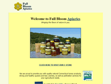 Tablet Screenshot of fullbloomapiaries.com